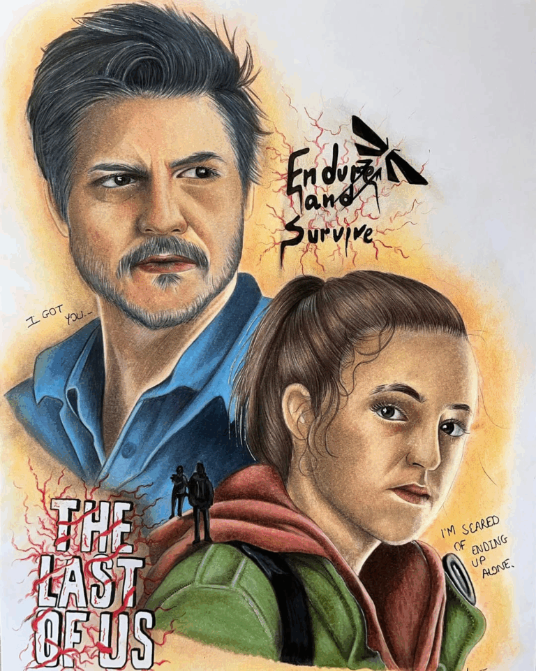 Drawing of The Last of Us