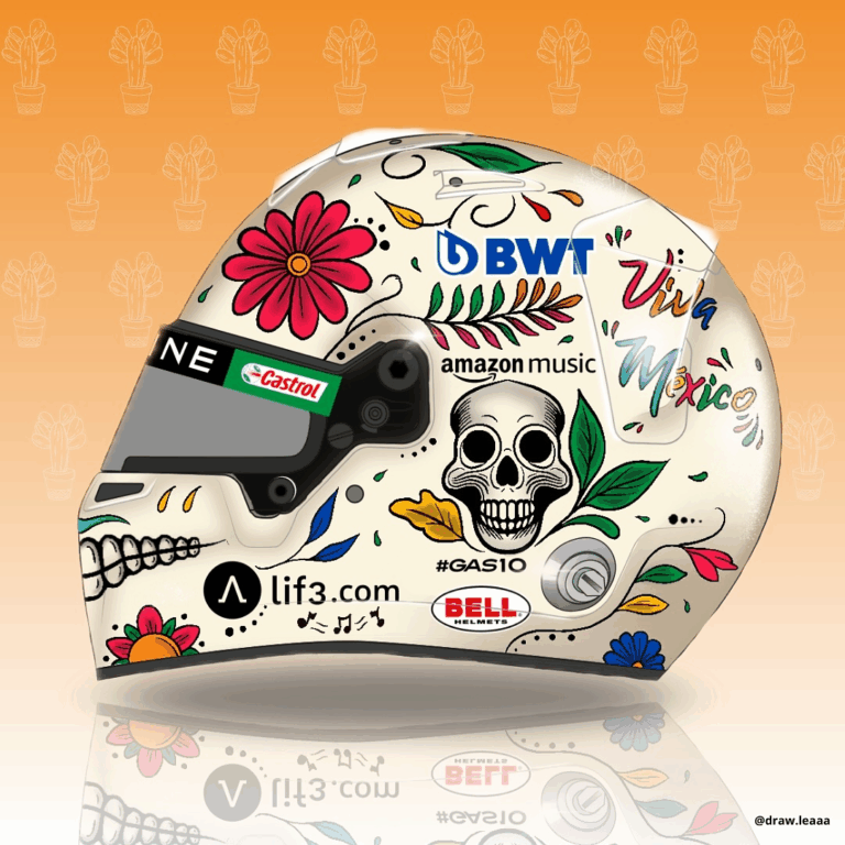 I DESIGNED PIERRE GASLY’S HELMET FOR THE 2024 MEXICAN GRAND PRIX! 🏎️🇲🇽