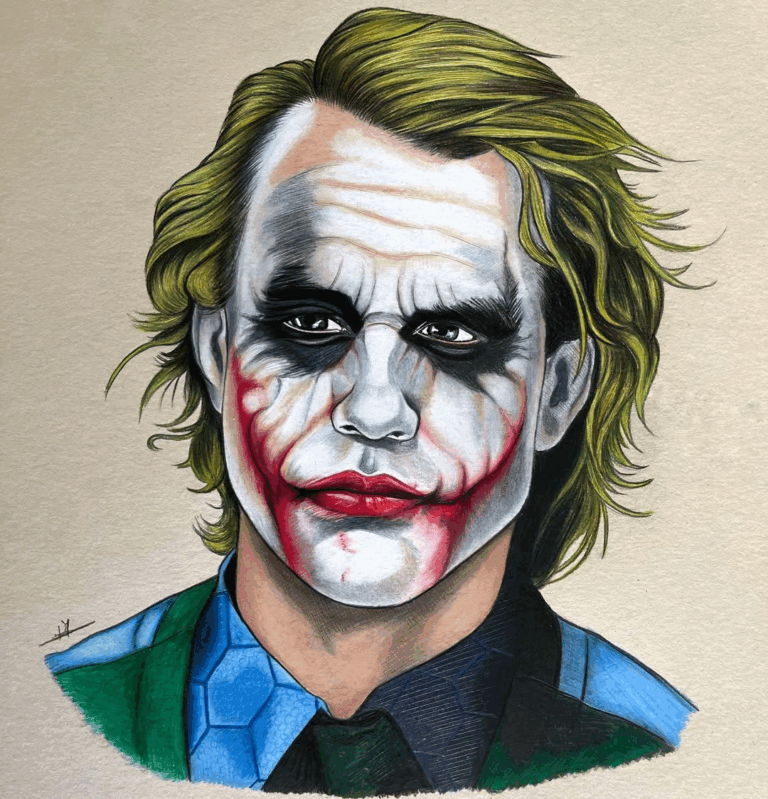 Drawing of Heath Ledger / Joker