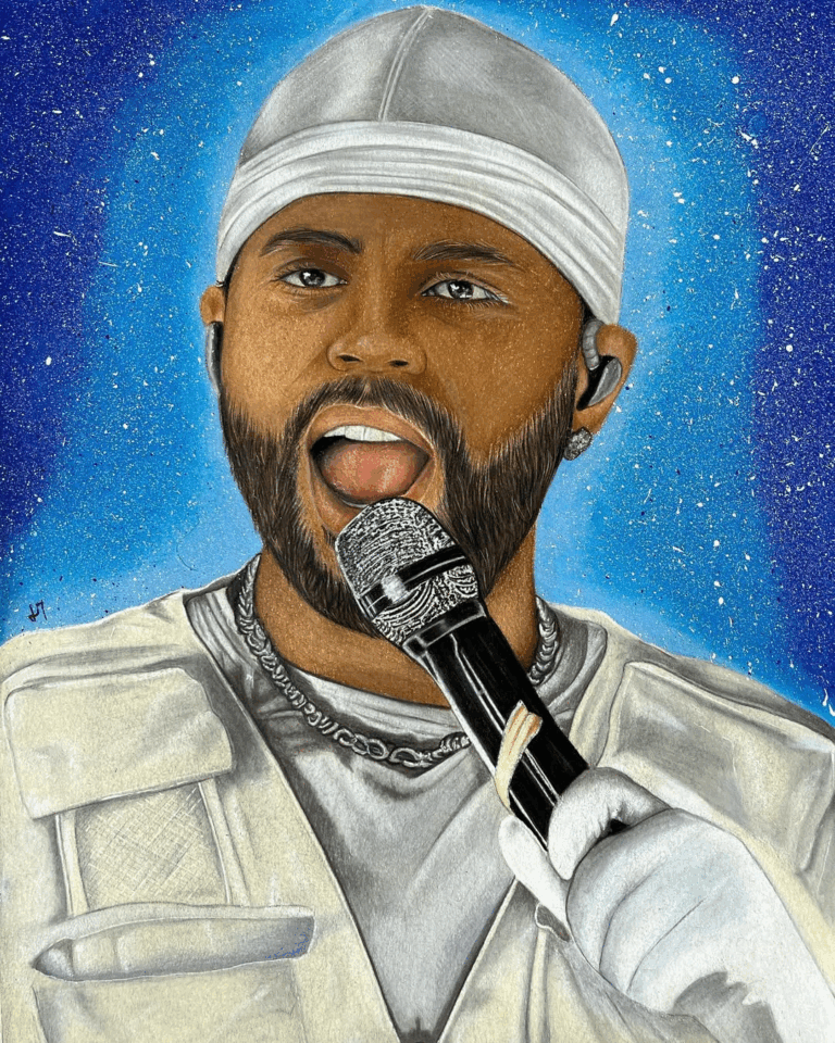 Drawing of The Weeknd