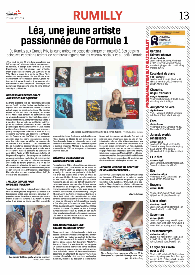 Presse – Hebdo des Savoie – July 2025