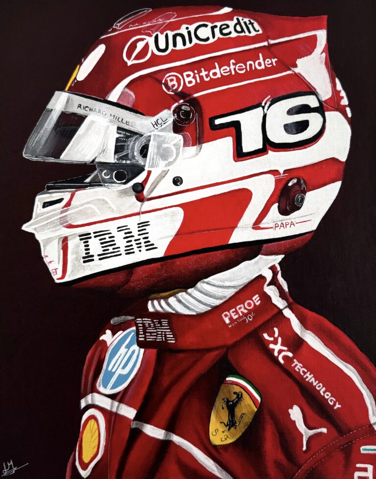 Painting of Charles Leclerc