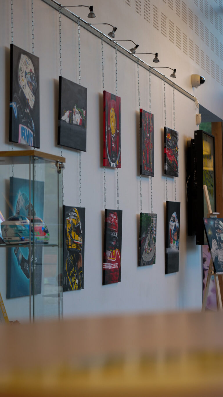 Painting exhibition for the film @f1movie