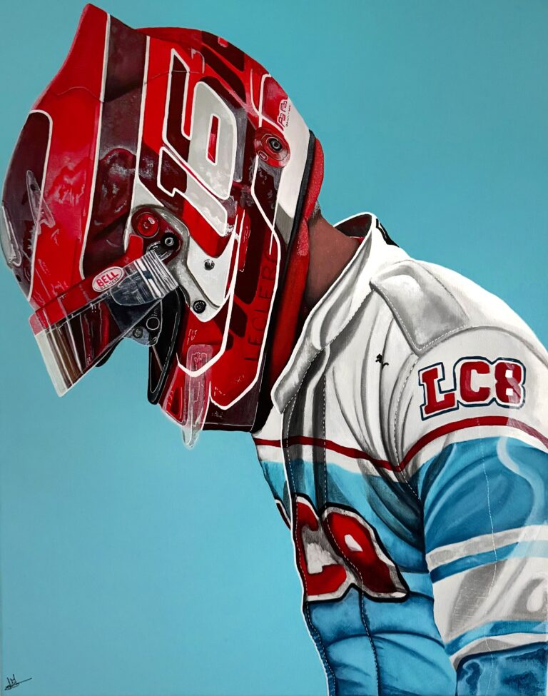 Painting of Charles Leclerc