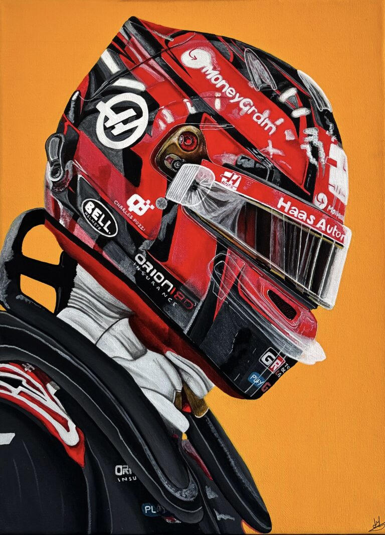 Painting of Esteban Ocon