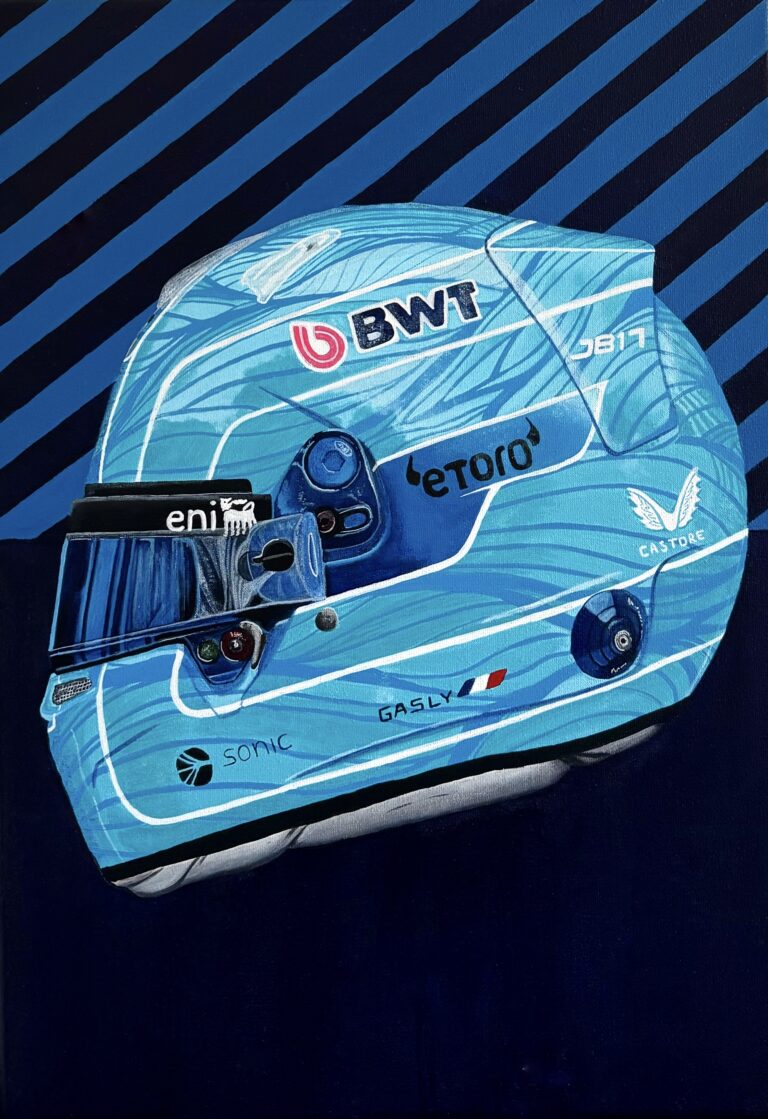 Painting of Pierre Gasly