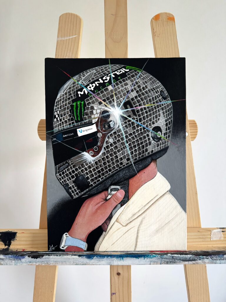 Painting of Lando Norris