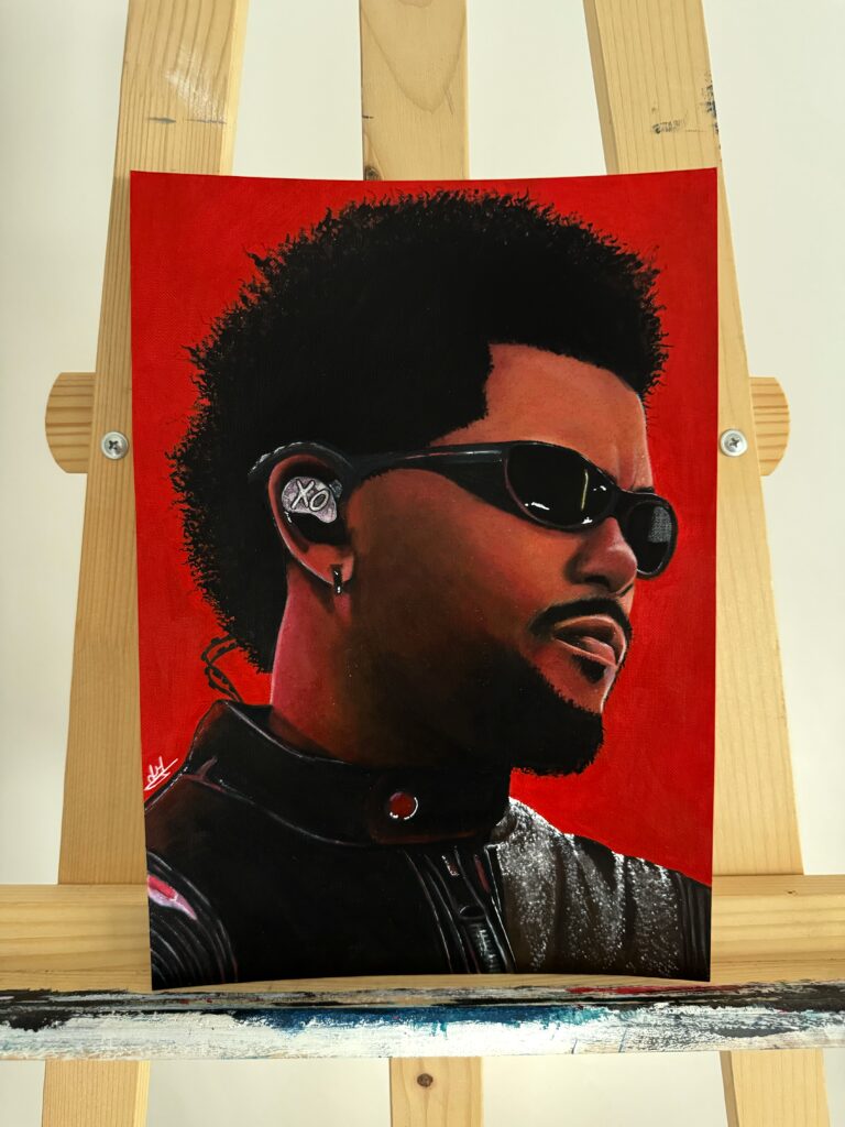 Painting of The Weeknd