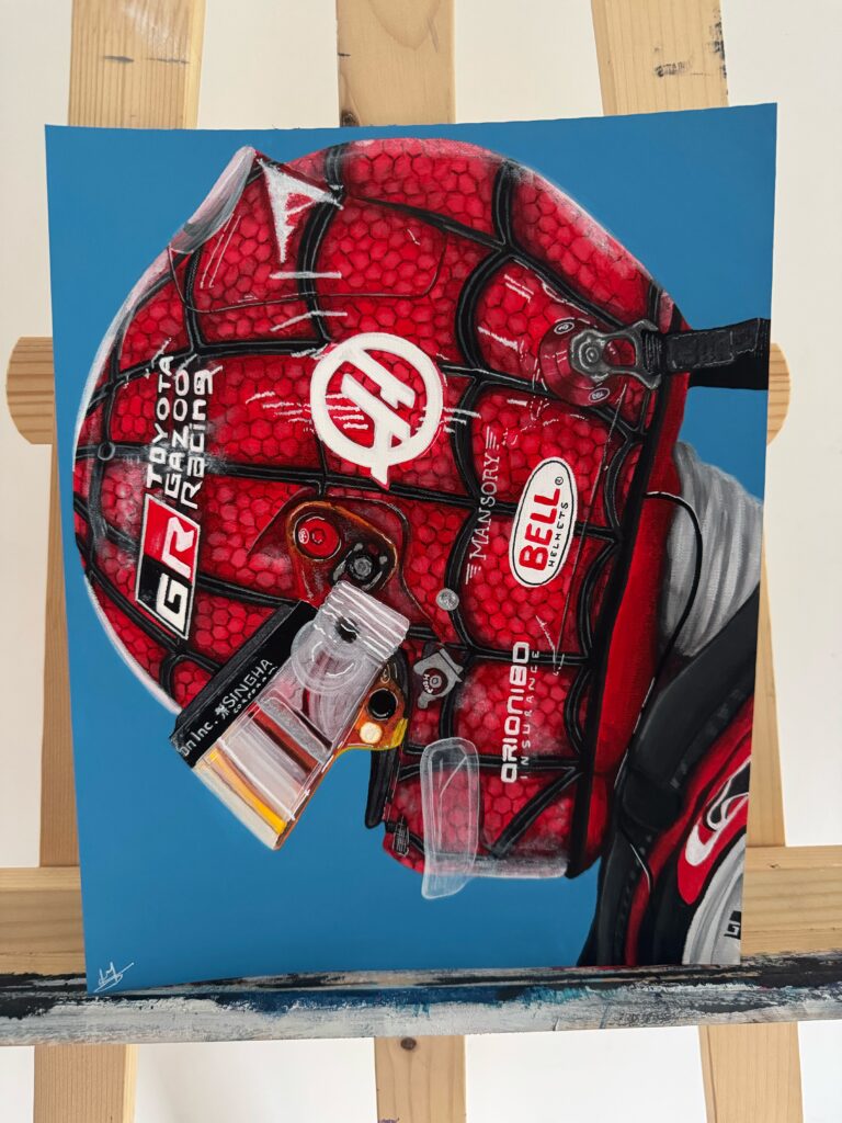 Painting of Esteban Ocon