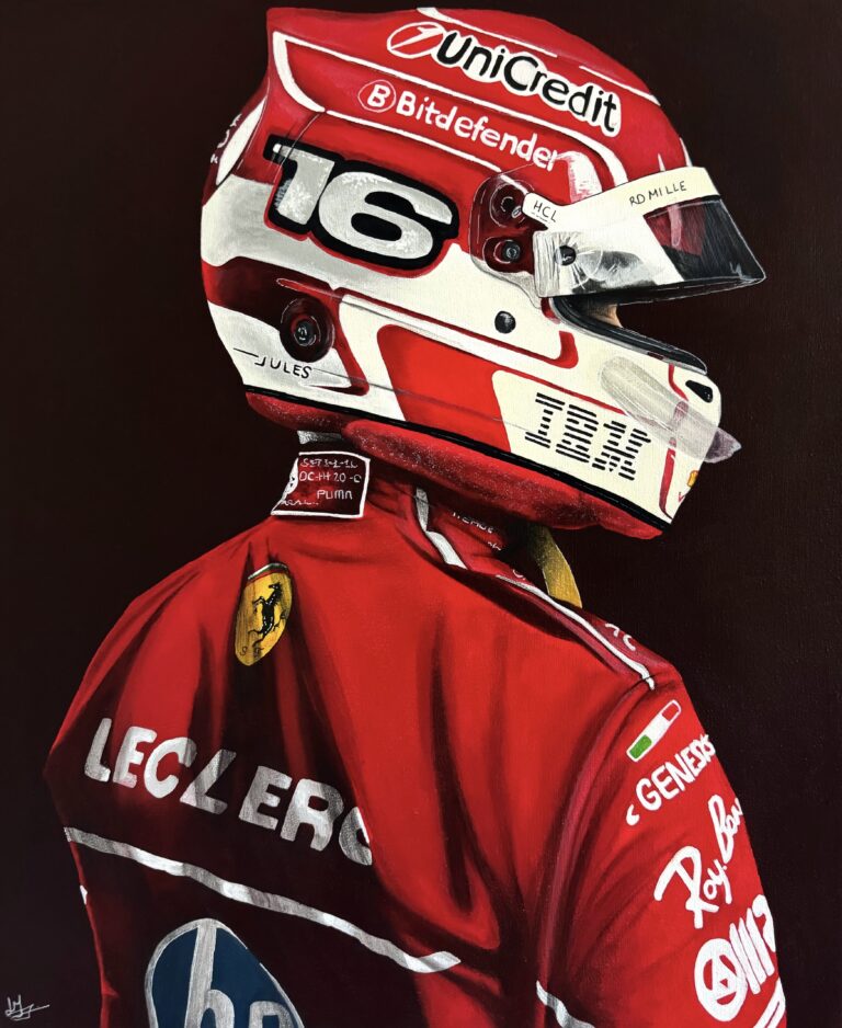 Painting of Charles Leclerc