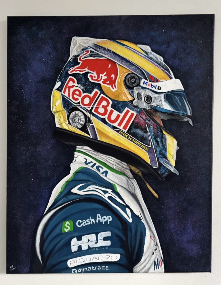 Painting of Isack Hadjar
