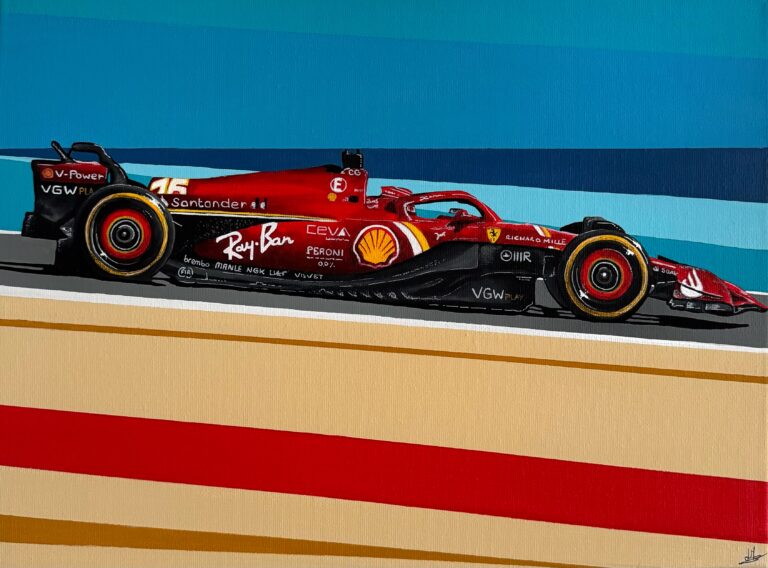 Painting of Charles Leclerc
