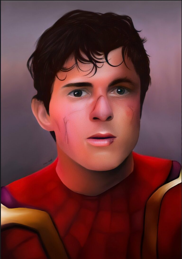 Drawing of Spiderman