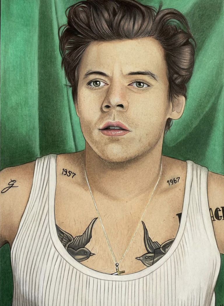 Drawing of Harry Styles