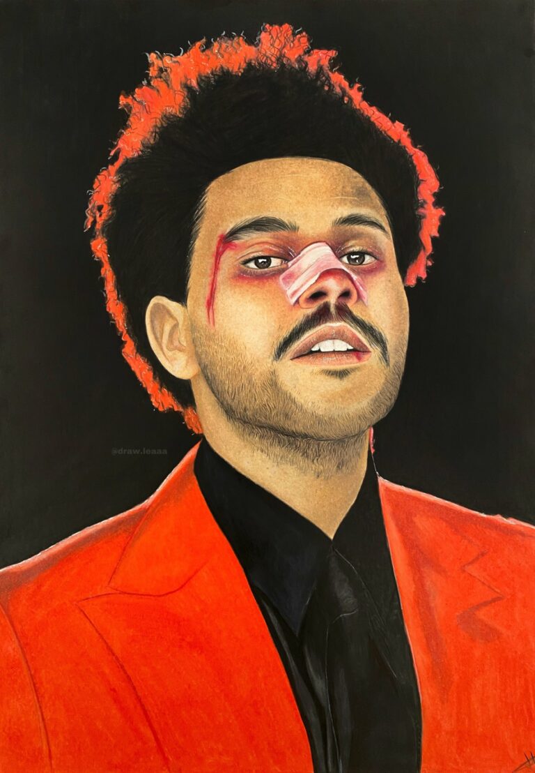 Drawing of The Weeknd