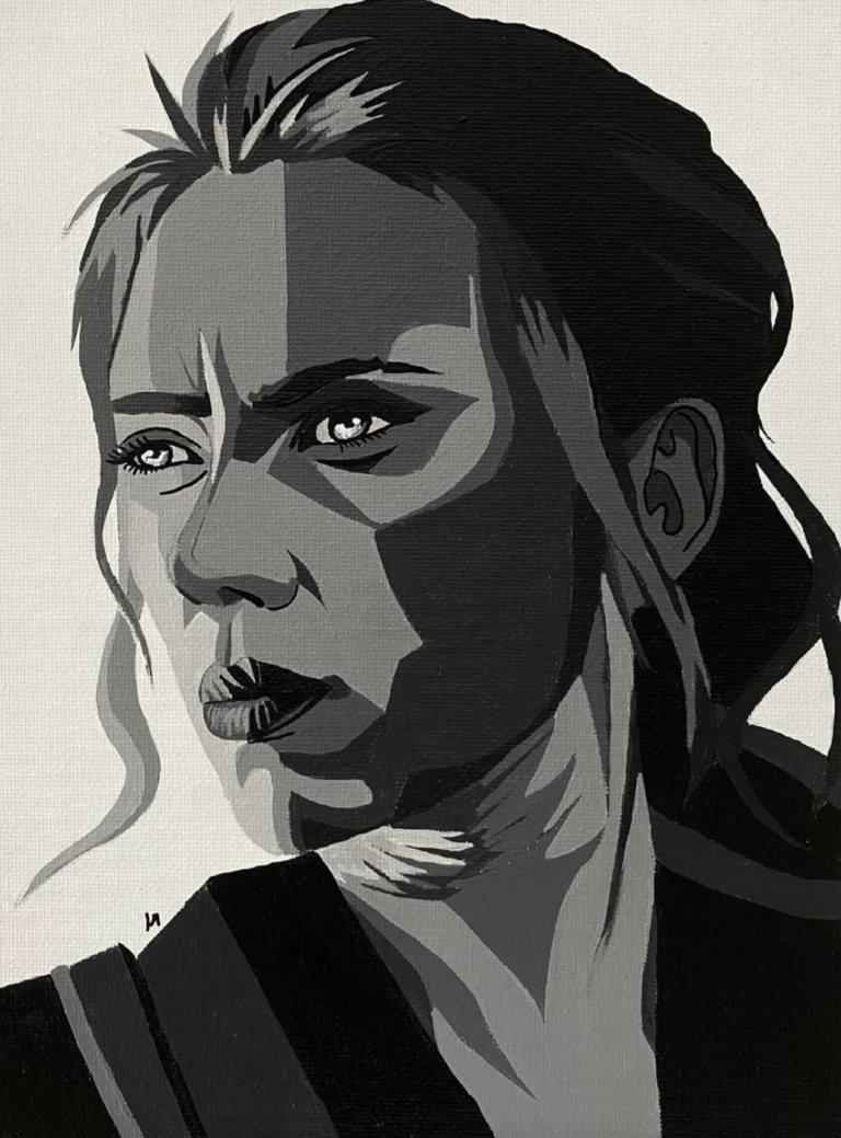 Painting of Black Widow