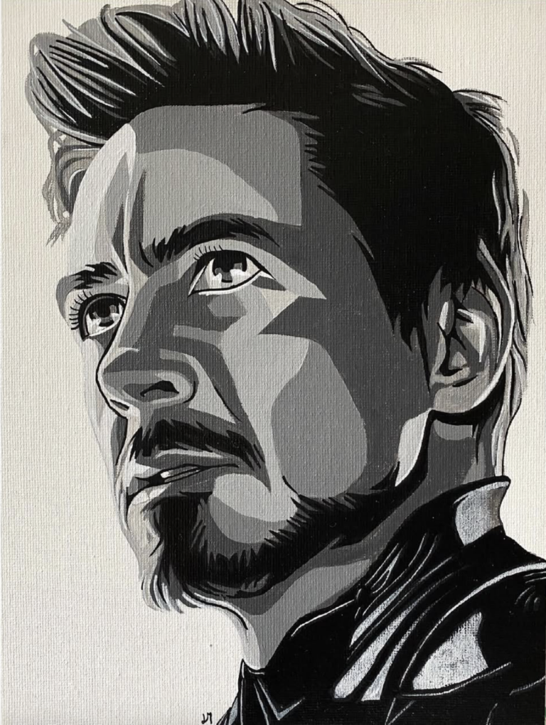 Painting of Iron Man